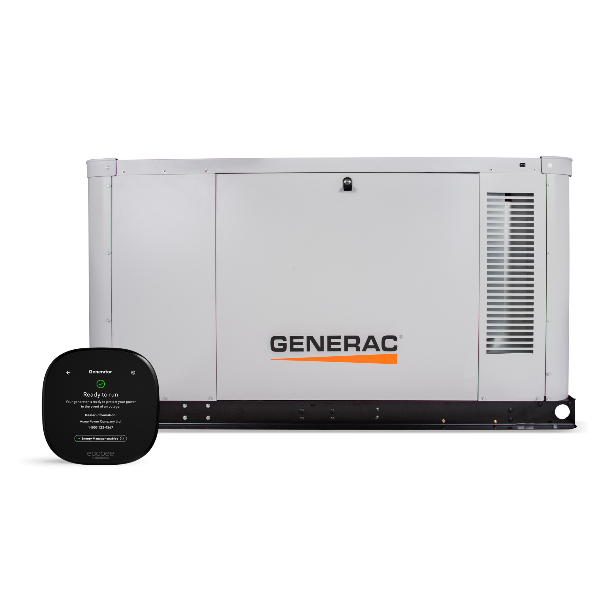 Generac XG04845 48kW 4.5L Liquid-Cooled Standby Generator – Single Phase, 120/240V, Natural Gas or Propane, CA/MA Emissions Certified